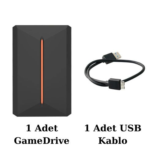 GameDrive 3700+ Efsane Oyun | Tak Çalıştır Taşınabilir SSD
